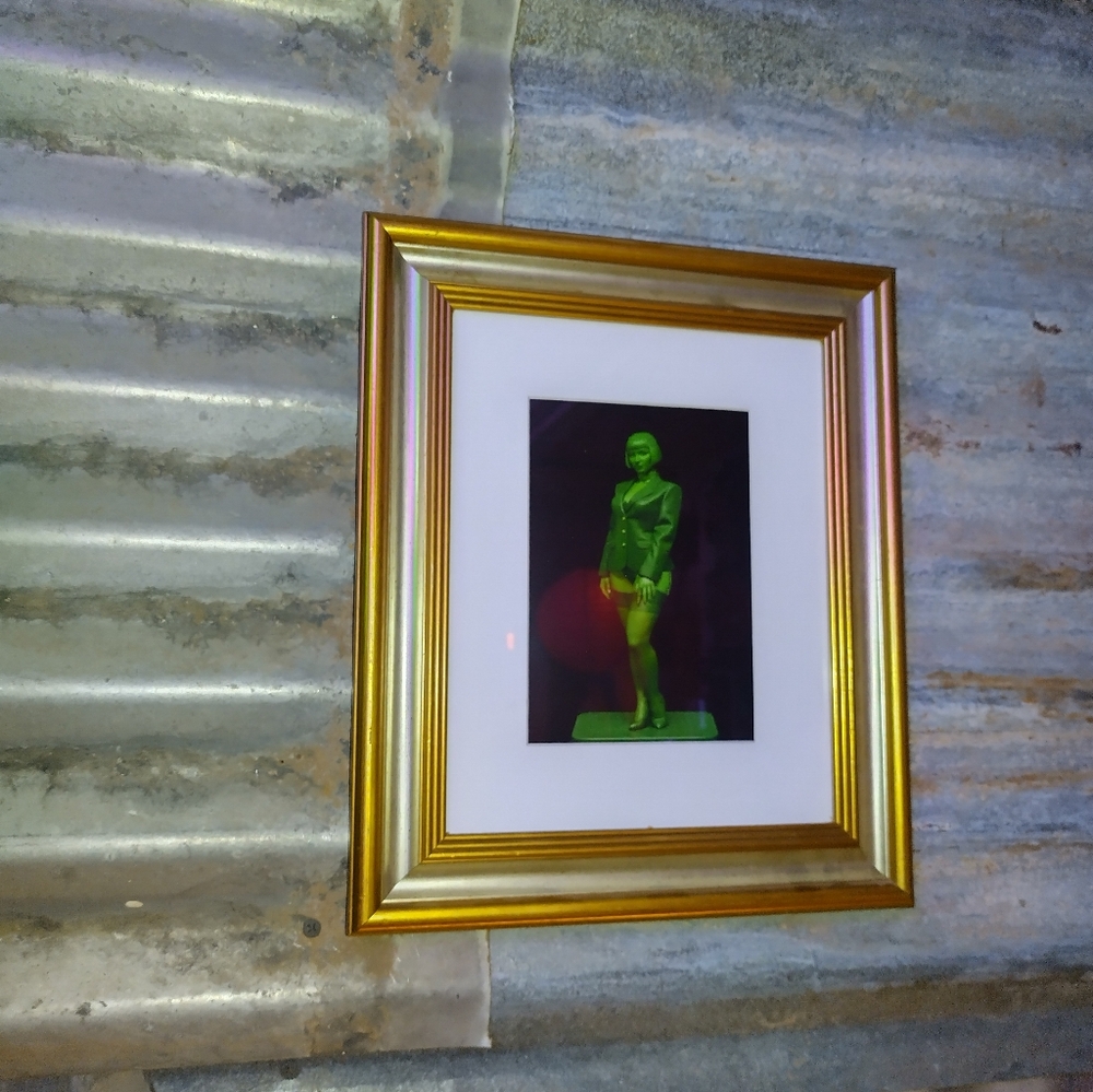 Flapper Girl Speakeasy Plastic Army Man Framed Art Print By Neon Nicho
